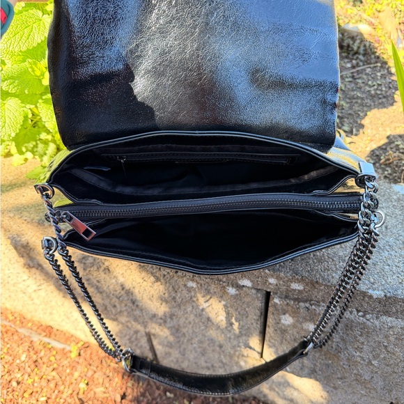 House of Harlow 1960 Black Quilted Shoulder Bag with Chain Strap - Picture 5 of 6